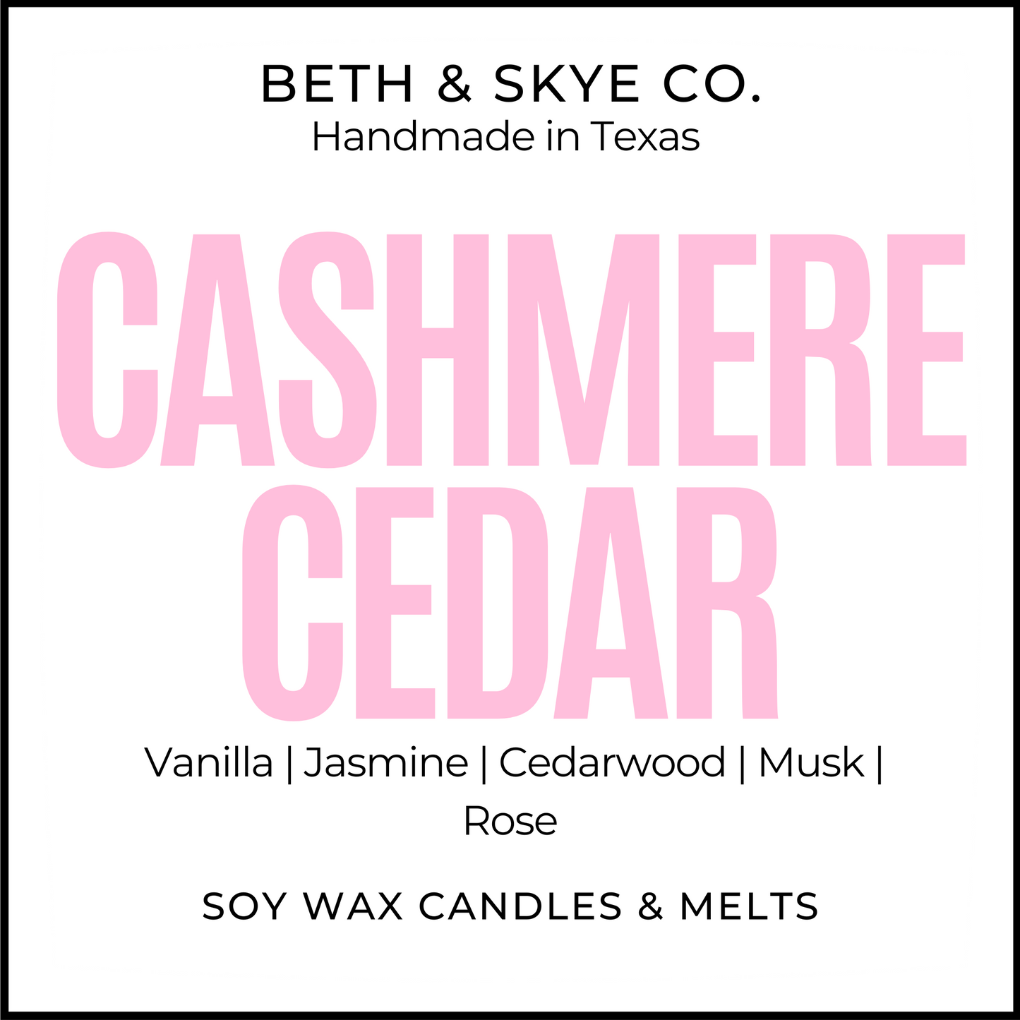 CASHMERE CEDAR- CANDLE/ WAX MELT