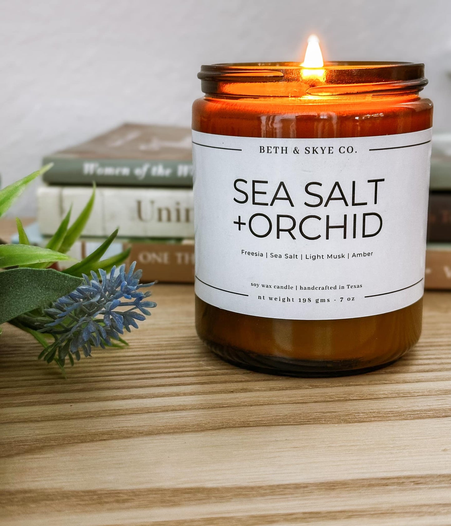 SEA SALT + ORCHID- CANDLE/ WAX MELT