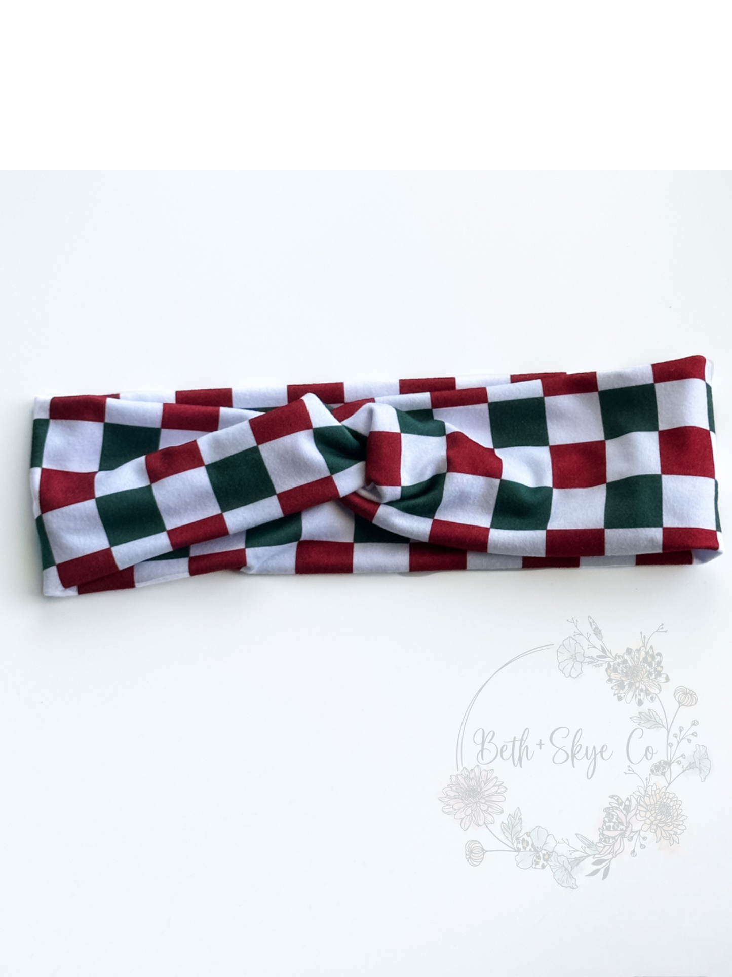 CHRISTMAS PRINT TWISTED HEADWRAP (ADULT)