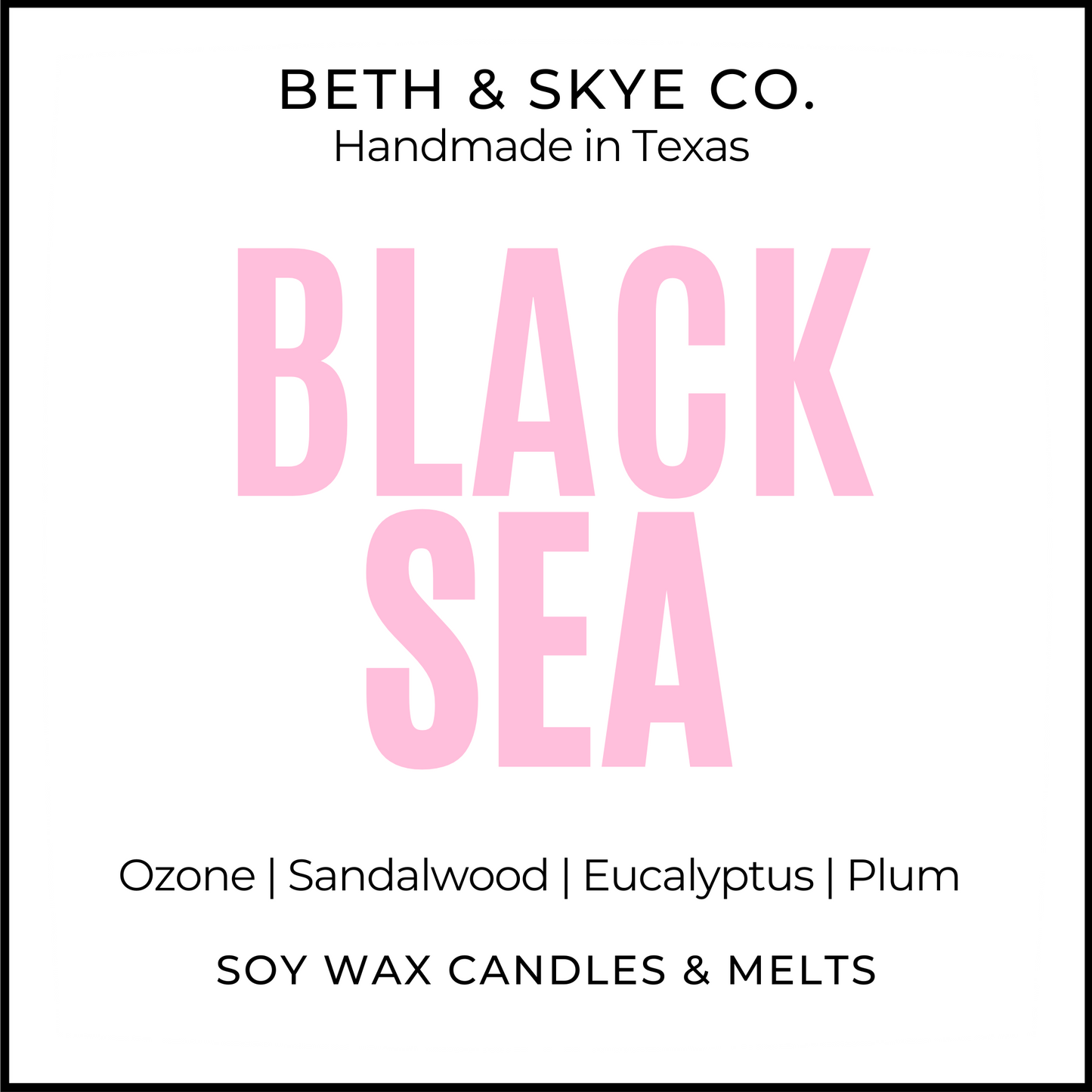 BLACK SEA- CANDLE/ WAX MELT