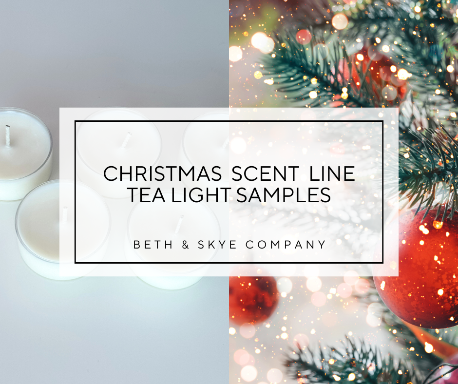 CHRISTMAS SCENT LINE SAMPLE PACKAGE- TEALIGHT CANDLES