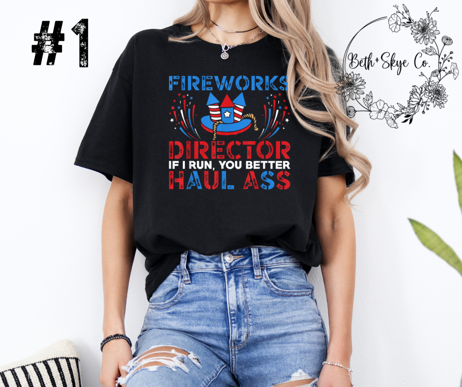 *MULTIPLE DESIGNS* FIREWORKS DIRECTOR- ADULT