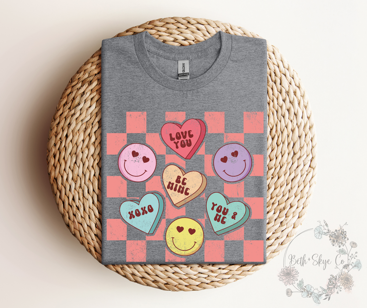 CHECKERED CONVO HEARTS