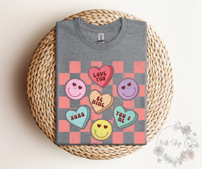 CHECKERED CONVO HEARTS