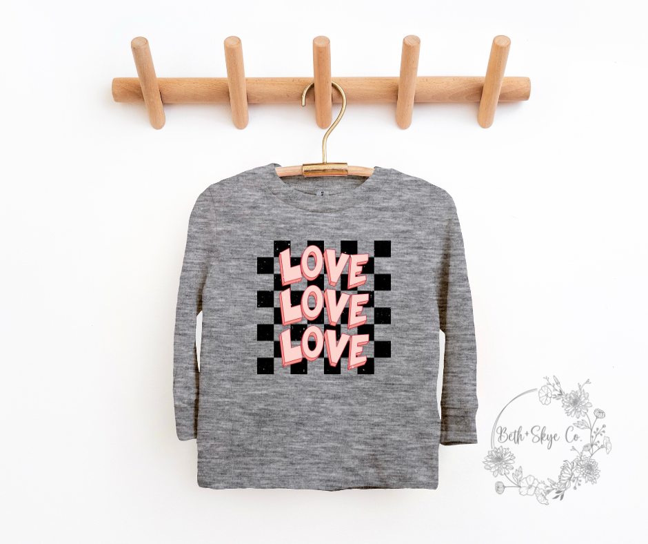 CHECKERED LOVE- TODDLER/ YOUTH