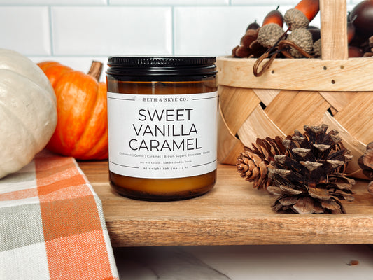 SWEET VANILLA CARAMEL- CANDLE/ WAX MELT