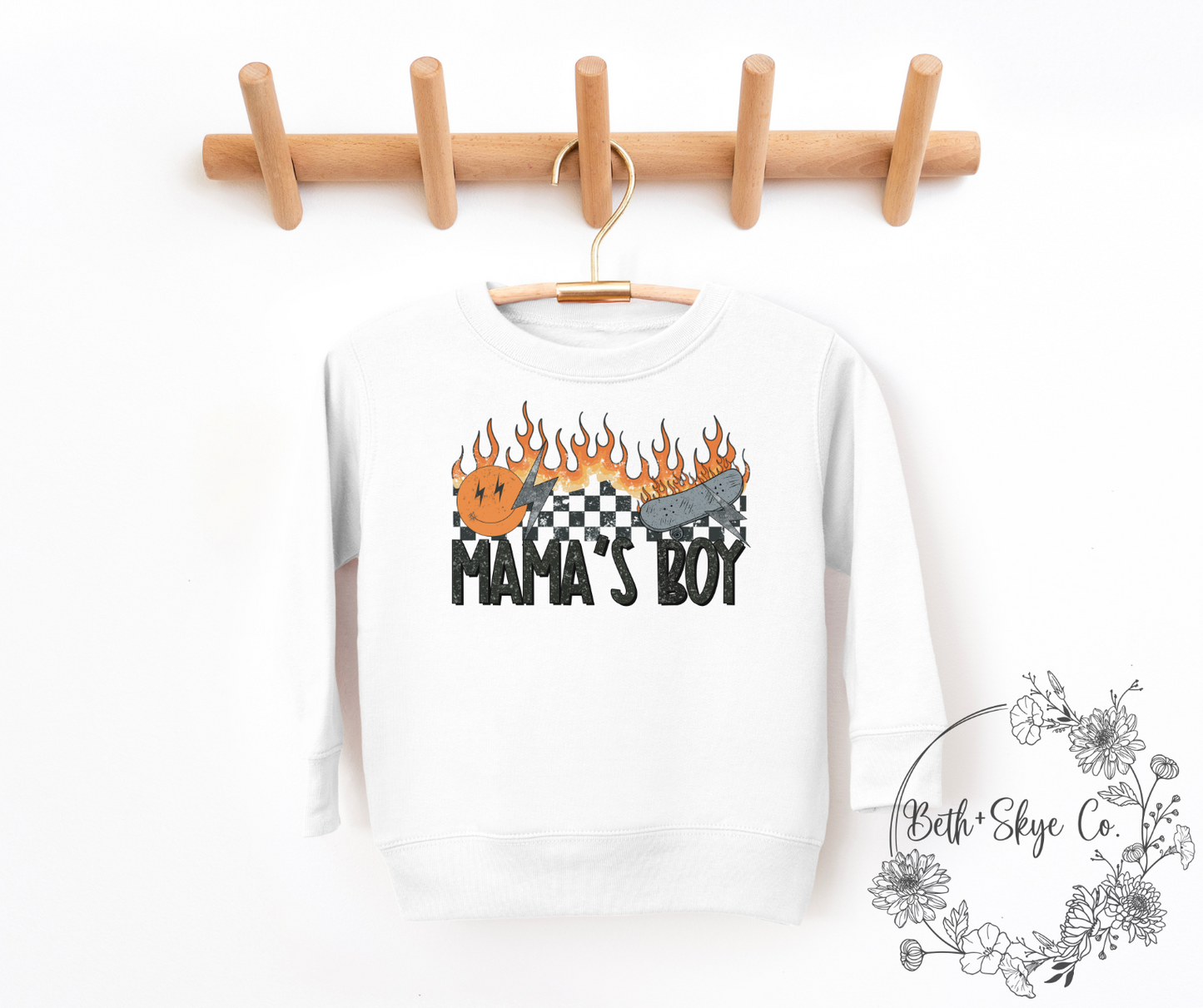 MAMAS BOY- TODDLER SWEATSHIRT