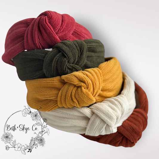 FALL SOLIDS- KNOTTED HEADBANDS