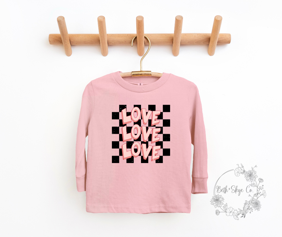 CHECKERED LOVE- TODDLER/ YOUTH