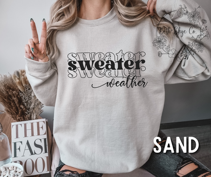 SWEATER WEATHER (BLACK FONT)