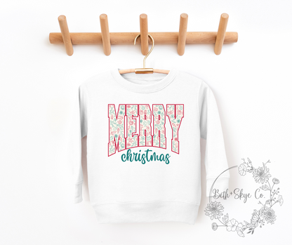 MERRY CHRISTMAS- TODDLER SWEATSHIRT